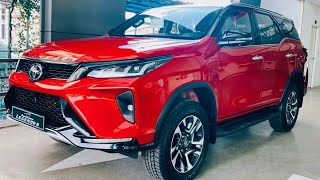 Toyota Fortuner Legender Red Color  New Toyota Fortuner Legender 28 L 4WD  InDepth Walkaround [upl. by Akerdal]