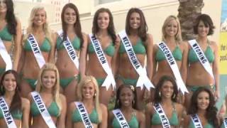 Miss USA 2009 Swimsuit Photo Shoot [upl. by Atidnan39]