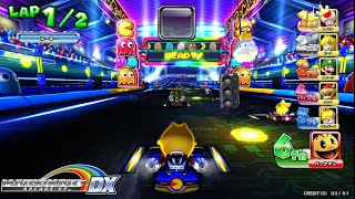 Mario Kart Arcade GP DX 118 Arcade Gameplay Walkthrough Part 4 PACMAN Cup Longplay [upl. by Digirb]