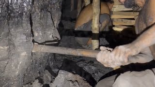 Unseen Footage of Coal Miners Life  Coal Extraction process shorts mining [upl. by Chem90]