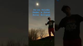 Yoyoing with a total solar eclipse 🌗🌙 [upl. by Aleahs110]