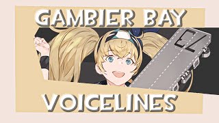 All Gambier Bay Voicelines Kancolle [upl. by Sillert]