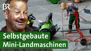 Aus der MiniLandmaschinenManufaktur Anhänger für den Tretbulldog  Tüftler  Unser Land  BR [upl. by Schwing]