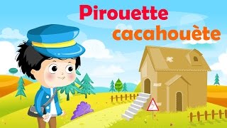 Pirouette Cacahuète  Comptine avec gestes pour enfants et bébés avec les paroles [upl. by Wendel439]