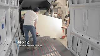 Radiant Floor Heating for Van Conversions Columbia Flooring System Installation Video [upl. by Ahsi]