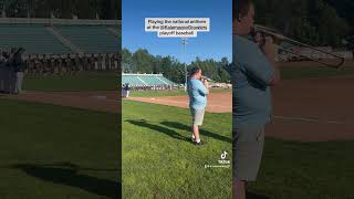 National Anthem Kalamazoo Growlers Vs Rockford Rivets Playoffs [upl. by Rodmann]