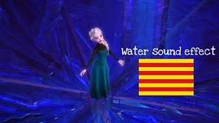 Let it go  Vol volar  Catalan  Water sound effect test [upl. by Airdnahs794]