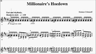 AMEB Violin Series 10 Grade 4 List A No1 A1 Clebanoff Millionaires Hoedown Sheet Music [upl. by Klapp]