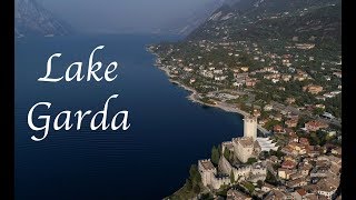 Lake Garda from above  the largest lake in Italy drone 4K [upl. by Borchers]