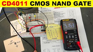 804 CD4011 CMOS NAND Gate Explained amp Testing [upl. by Amaj516]