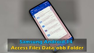 Samsung Android 14  Access Files Dataobb Folder Android With AOSP Files Denied Access [upl. by Danete]