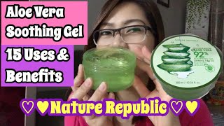 ALOE VERA SOOTHING GEL 15 USES amp BENEFITS [upl. by Niamjneb927]