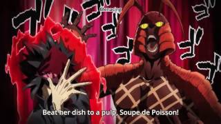 Shokugeki no Soma JoJo Bizzare Advernture Parody Funny Scene [upl. by Nnahtebazile]