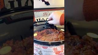 The best crockpot sweet chili 🍅🫘 chili crockpotrecipes cozycooking fallrecipes fall autumn [upl. by Vange]