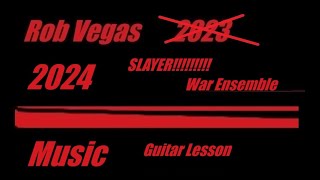 SLAYER War Ensemble Hell raising guitar with Rob Vegas [upl. by Ahseekan]