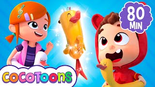 Cinco patitos y más canciones Lea y Pop  canciones infantiles en español  Cocotoons [upl. by Nnylrahc730]