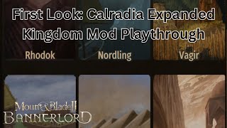 First Look Mount amp Blade II Bannerlord Calradia Expanded Kingdoms Mod [upl. by Holt450]