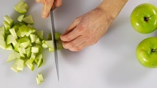 How to Peel Core and Chop Apple [upl. by Owiat]