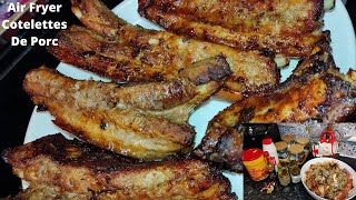 Air Fryer Cotelettes De Porc en moins de 15 min  Juicy air fryer pork [upl. by Aserehtairam]