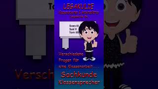 Sachkunde Klassensprecher Klassenarbeit Interaktive PDF Legakulie shorts Sachkunde school [upl. by Leid]