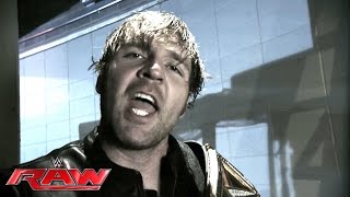 Dean Ambrose speaks on his Shield history from an undisclosed location Raw July 18 2016 [upl. by Esorlatsyrc]