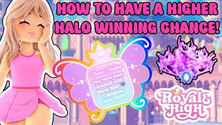 How To Have A Higher Chance Of Winning A Halo In Royale High [upl. by Aneerak642]