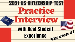 2022 US Citizenship Interview Practice during COVID19 N400 application [upl. by Maril]