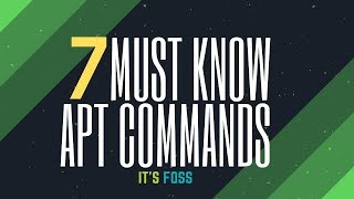 7 Apt Commands Every Ubuntu Linux User Should Know [upl. by Oileve]