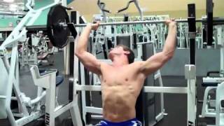 How To Seated Barbell Shoulder Press [upl. by Karol]