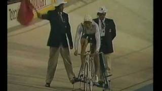 1990 Commonwealth Games  Track Cycling  1km Time Trial [upl. by Nabatse209]