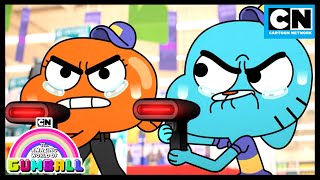 Pojedynek w supermarkecie Gumballa i Darwina  Gumball  Szkolenie  Cartoon Network [upl. by Giffer504]