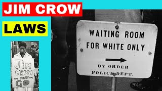 Jim Crow Laws  Racial segregation in America [upl. by Nahtal]