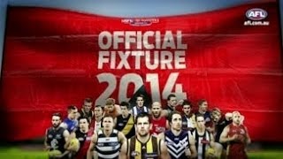 2014 AFL Fixture  ClubbyClub Analysis [upl. by Salomie205]