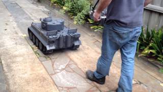 15 Scale Tiger Tank Remote control test [upl. by Narik]