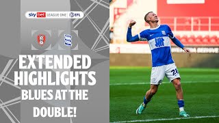 BLUES AT THE DOUBLE  Rotherham United v Birmingham City extended highlights [upl. by Malloy]