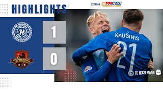 TOPsport A lyga 32 turas FC Hegelmann x FC Džiugas  HIGHLIGHTS [upl. by Janis]