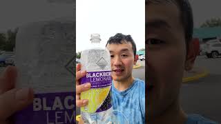 Trying Clear American Sparkling Water Blackberry Lemonade Flavor [upl. by Atikahs393]