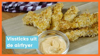 Airfryer recept Vissticks uit de airfryer [upl. by Devaney]