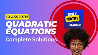 Class 10th NCERTEx 43 Complete solution Quadratic Equations [upl. by Duff]