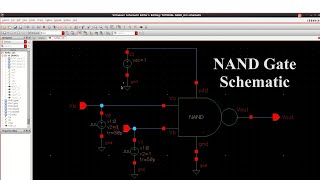 Cadence Virtuoso Design of NAND Gate Schematic  Part1 [upl. by Ydde]