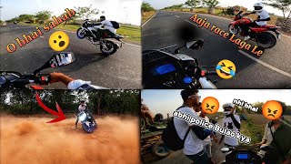 chapri rider wants to race my R15 v4 😡 BS LIFESTYLE [upl. by Niall]