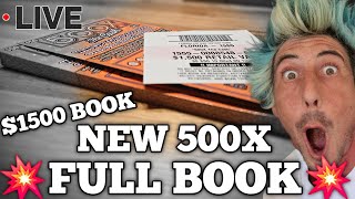 THE WHOLE BOOK OF TICKETS  NEW 50 500X the Cash  Florida Lottery [upl. by Atsok]