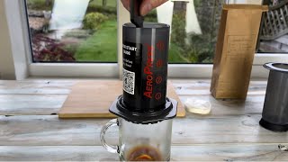 AeroPress Coffee Maker UNBOXING amp FIRST USE [upl. by Bbor]