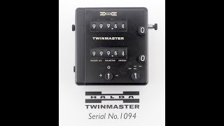 Halda Twinmaster TWM1 SN1094 Demo [upl. by Eyks]