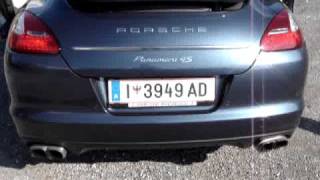 Porsche Panamera 4S Sound with Sports exhaust system [upl. by Bassett]