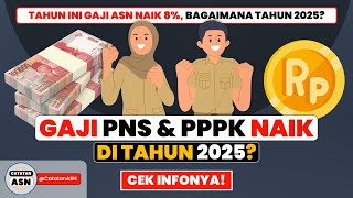 Gaji PNS dan PPPK Naik di Tahun 2025 – Cek Infonya [upl. by Kcyred298]