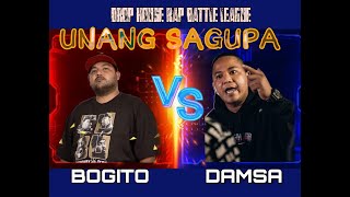 BOGITO VS DAMSA Drop House Rap Battle League UNANG SAGUPA [upl. by Aivlis]