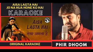 Aisa Lagta hai Jo Na Hua  Refugee Movie  Original Crystal Clear Karaoke With Scrolling Lyrics [upl. by Kriss284]