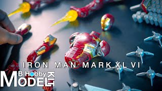 Morstorm Iron Man Mark 46  Speed Build  Model Kit [upl. by Aowda]