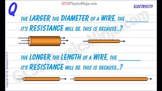 Resistance of a Wire vs Diameter and Length  Electricity Physics GCSE [upl. by Releehw69]